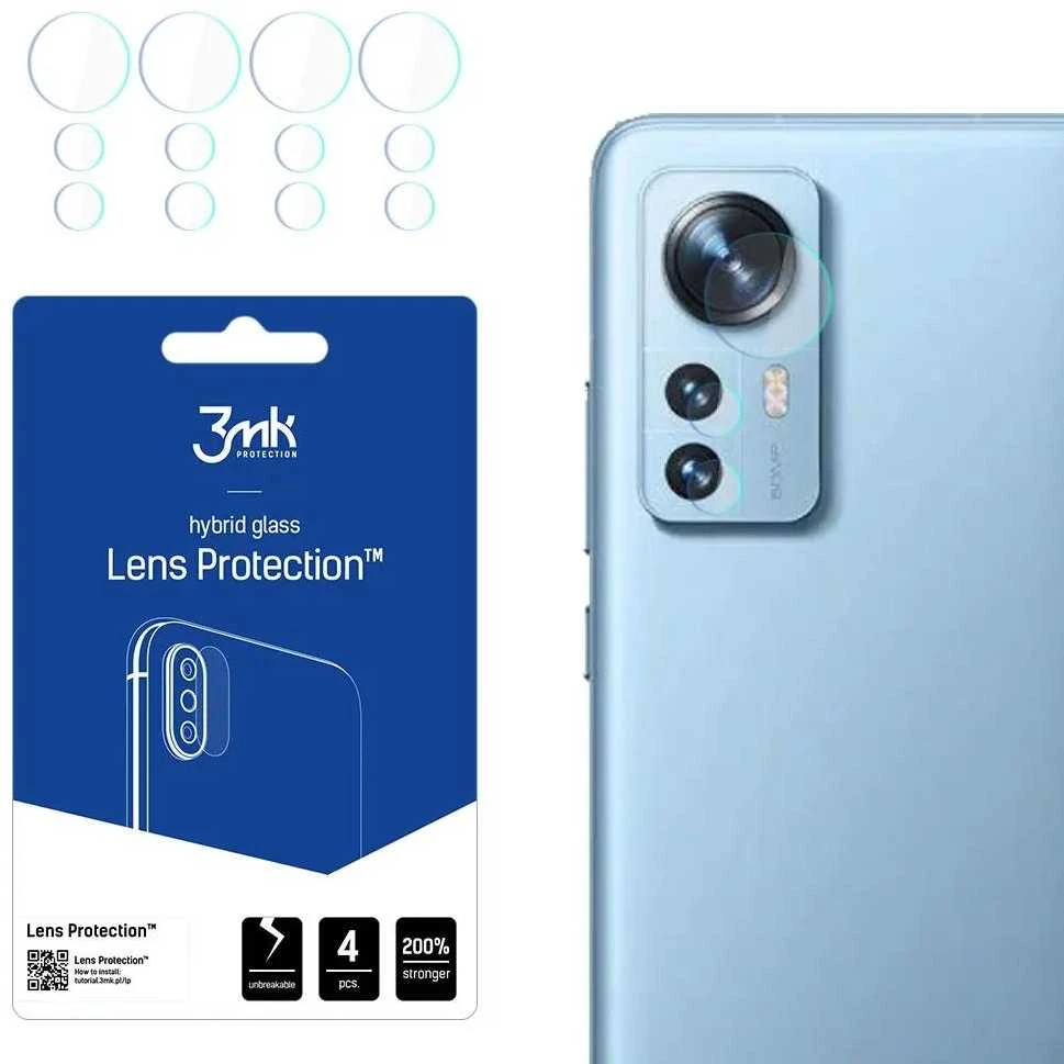 3MK Lens Protect Xiaomi 12 / 12X Camera lens protection 4 vnt
