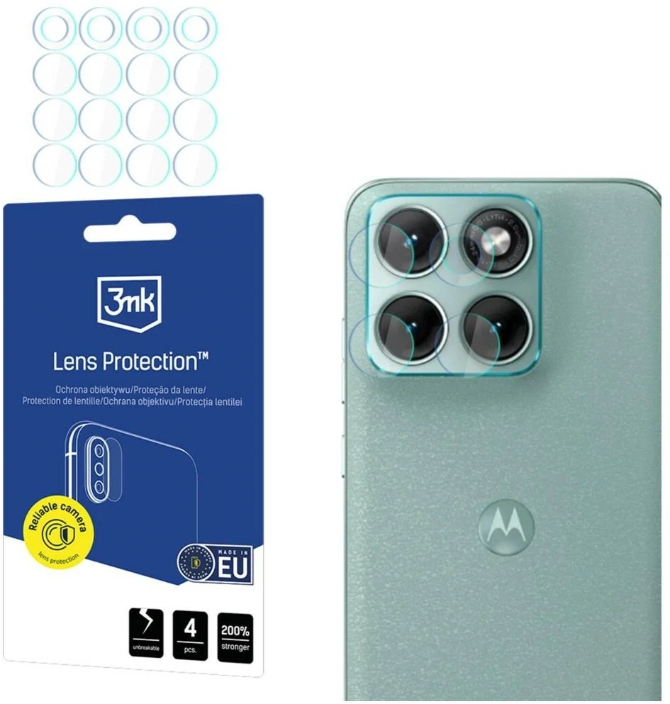 3Mk apsauga 3mk Lens Protection™ hibridinio fotoaparato objektyvo stiklas, skirtas Motorola Edge 70 Fusion