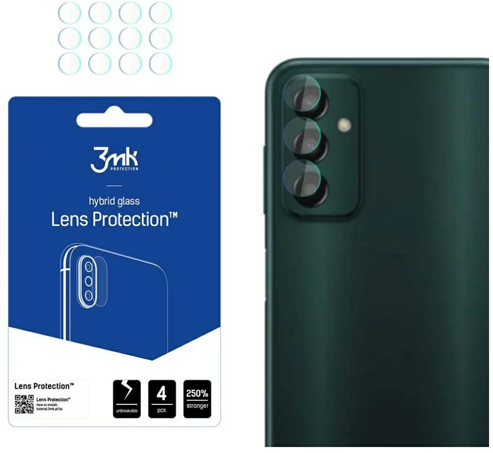 3MK objektyvo apsauga Samsung M13 4G M135 fotoaparato objektyvo apsauga 4vnt