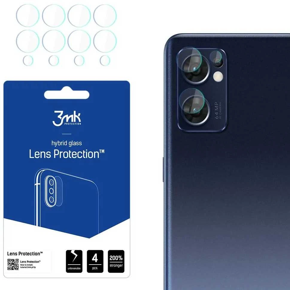 3MK objektyvo apsauga Oppo Find X5 Lite kameros objektyvo apsauga 4vnt