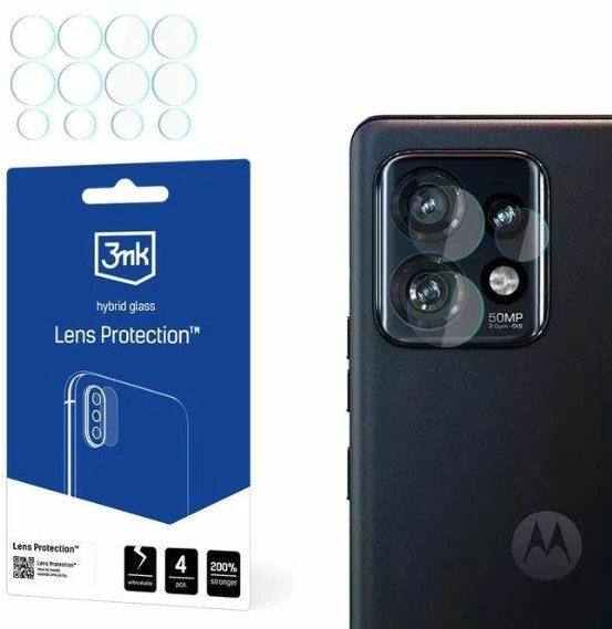 3MK Lens Protect Motorola Edge 50 Pro apsauginis stikliukas kamerai 4 vnt.