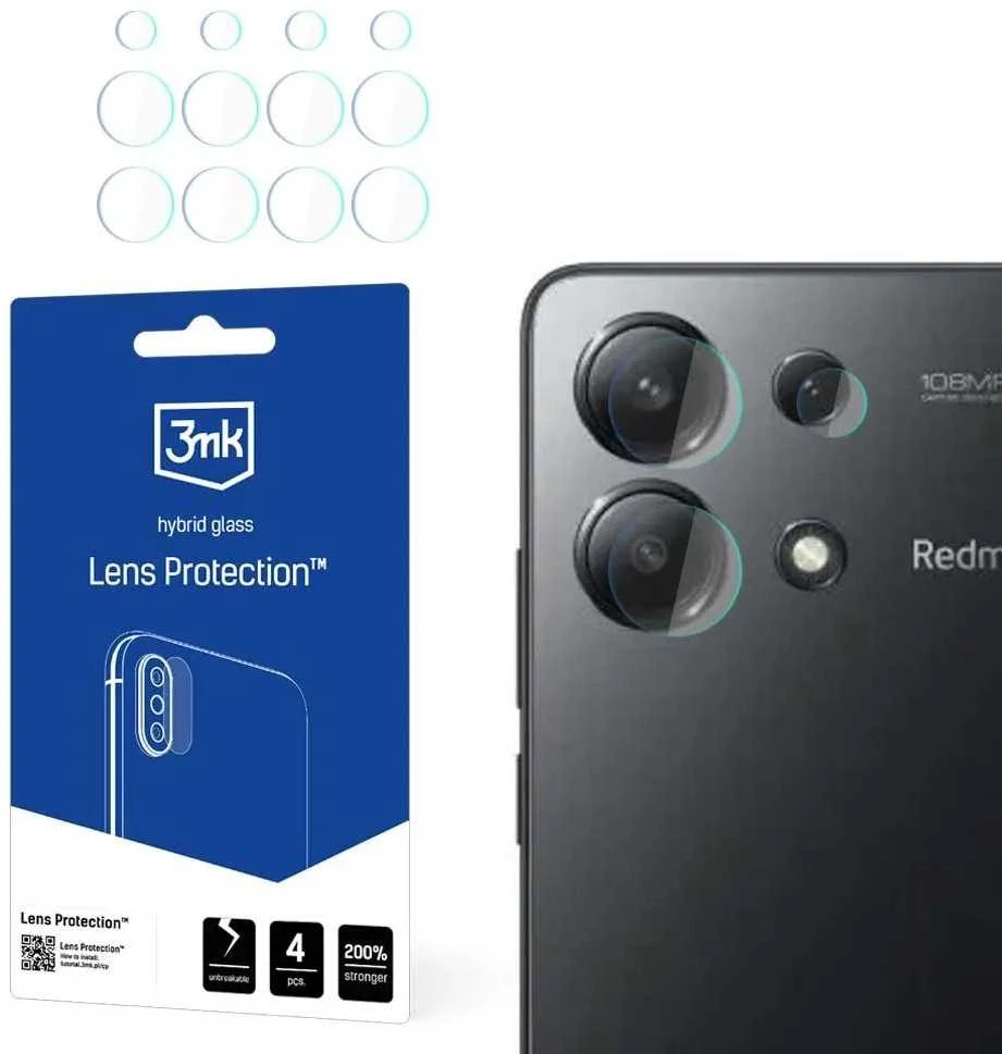 3mk Lens Protection™ hibridinis fotoaparato stiklas Xiaomi Redmi Note 13 4G