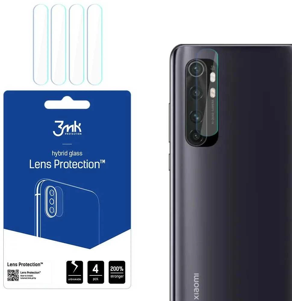 HIBRIDINIS STIKLAS 3MK LANKSTUSIS STIKLAS LĖŠAS XIAOMI MI NOTE 10 LITE KAMERAI 4 Vnt.