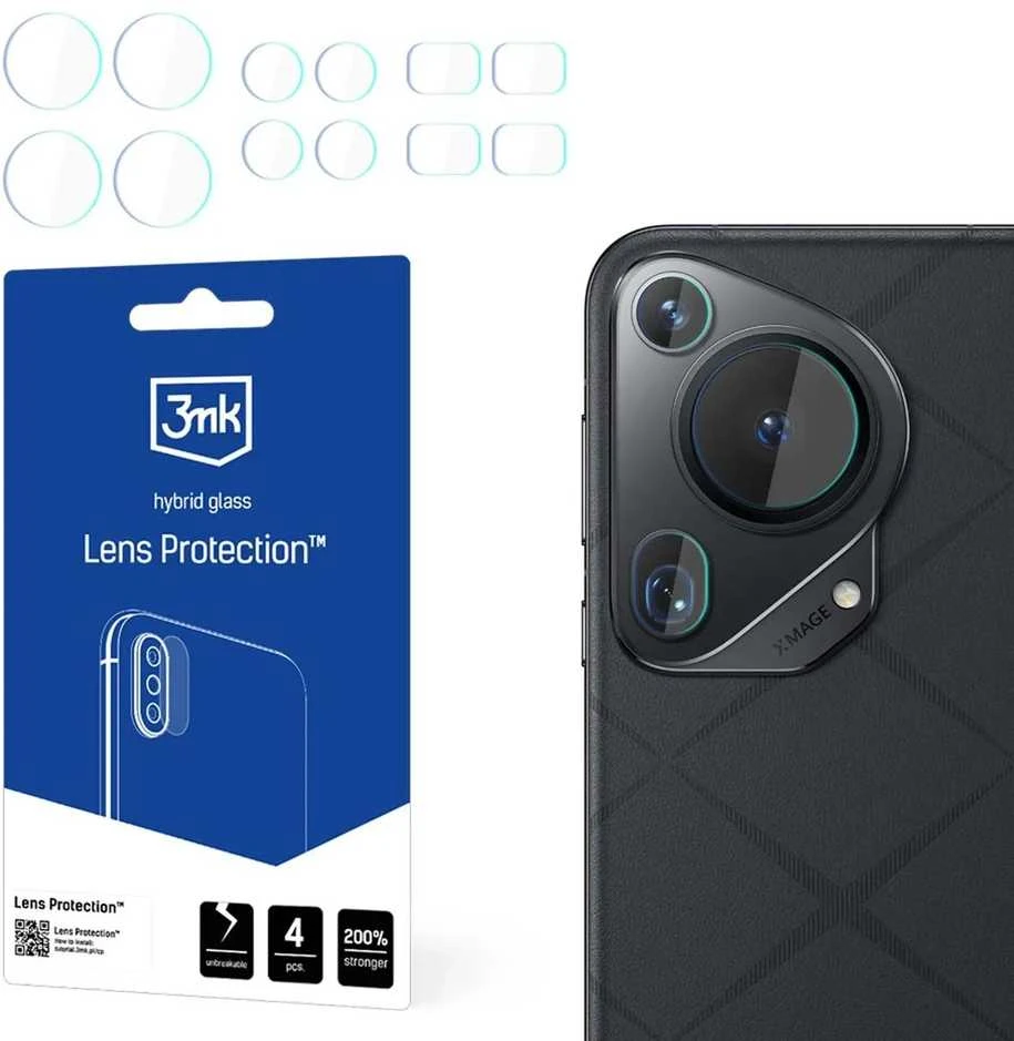 Nezatříděno 3MK objektyvo apsauga Huawei Pura 70 Ultra kameros objektyvo apsauga 4 vnt.