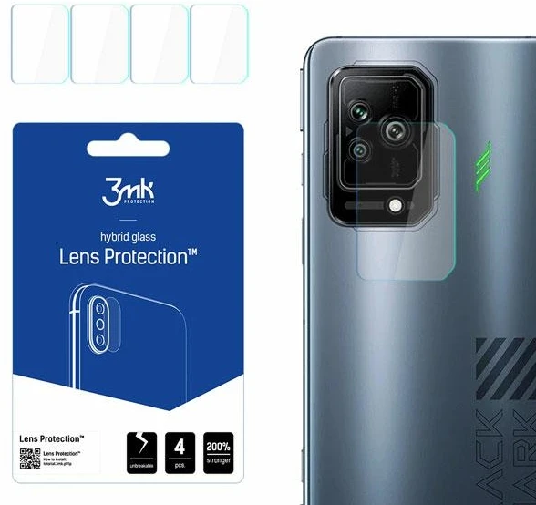 3MK objektyvo apsauga Xiaomi Juodas Shark 5 kameros objektyvo apsaugai (4 vnt.)