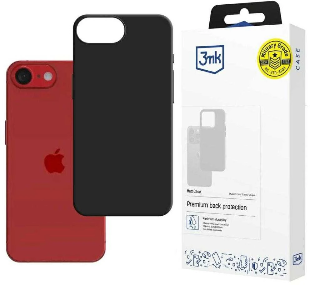 Dėklas 3mk Matt Case Apple iPhone 16e juodas