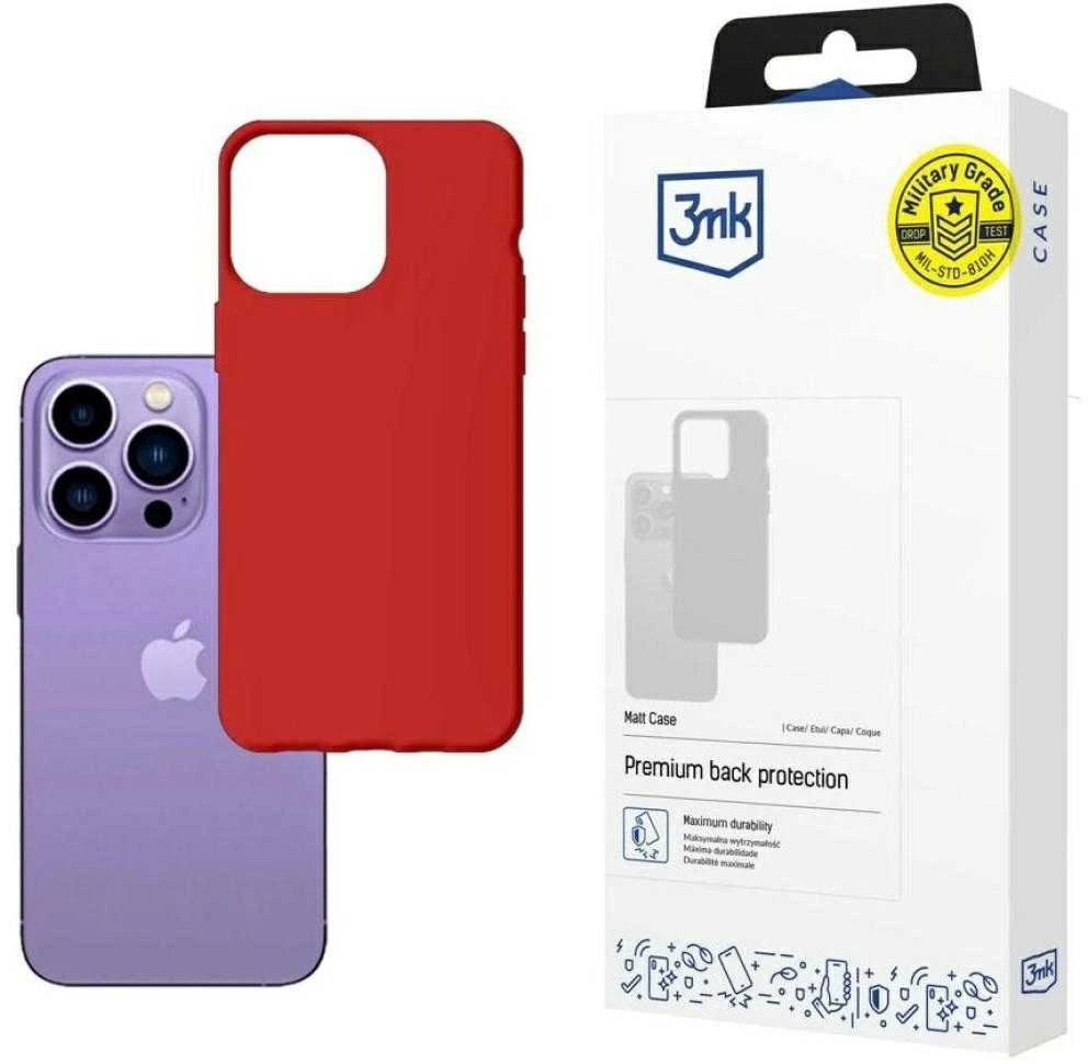 Dėklas 3mk Matt Case Apple iPhone 14 Pro raudonas
