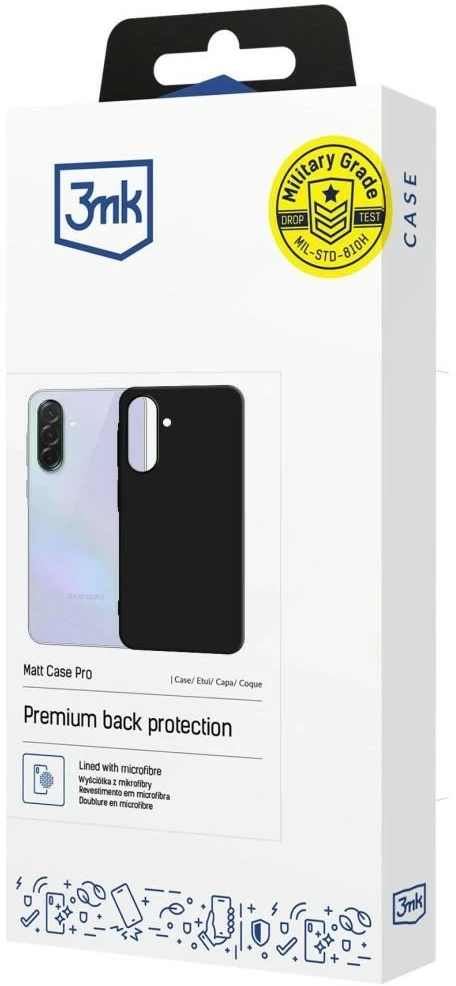 Nezatříděno 3MK Matt Dėklas Pro for Samsung Galaxy A37 juodos spalvos