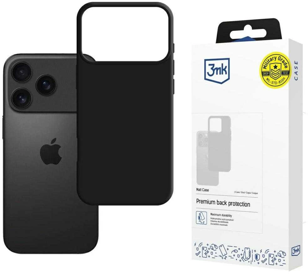 Dėklas 3mk Matt Case Apple iPhone 17 Pro juodas