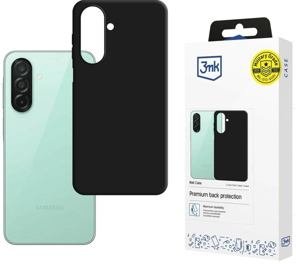 3MK Matt dėklas skirtas Samsung Galaxy A27 5G juodos spalvos