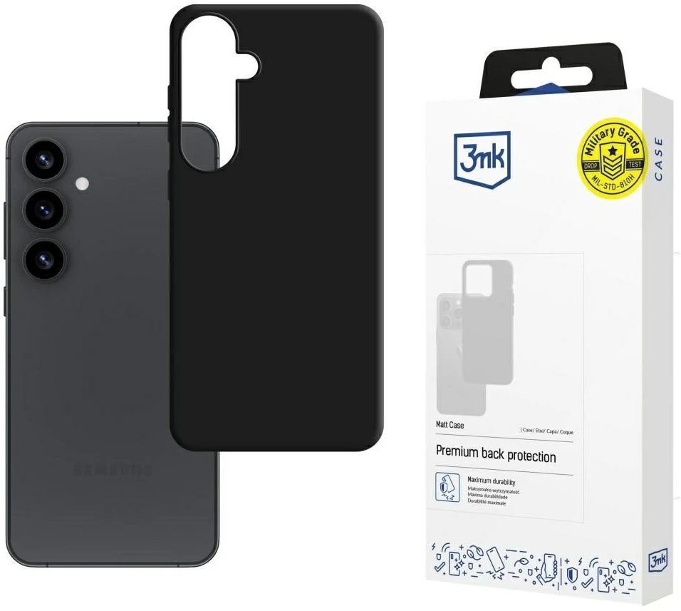 Dėklas 3mk Matt Case Samsung S936 S25 Plus juodas