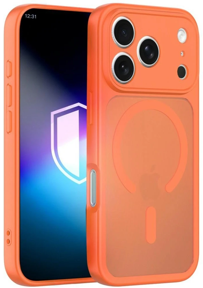 3MK Misty MagCase dėklas, skirtas iPhone 17 Pro / 18 Pro, oranžinis