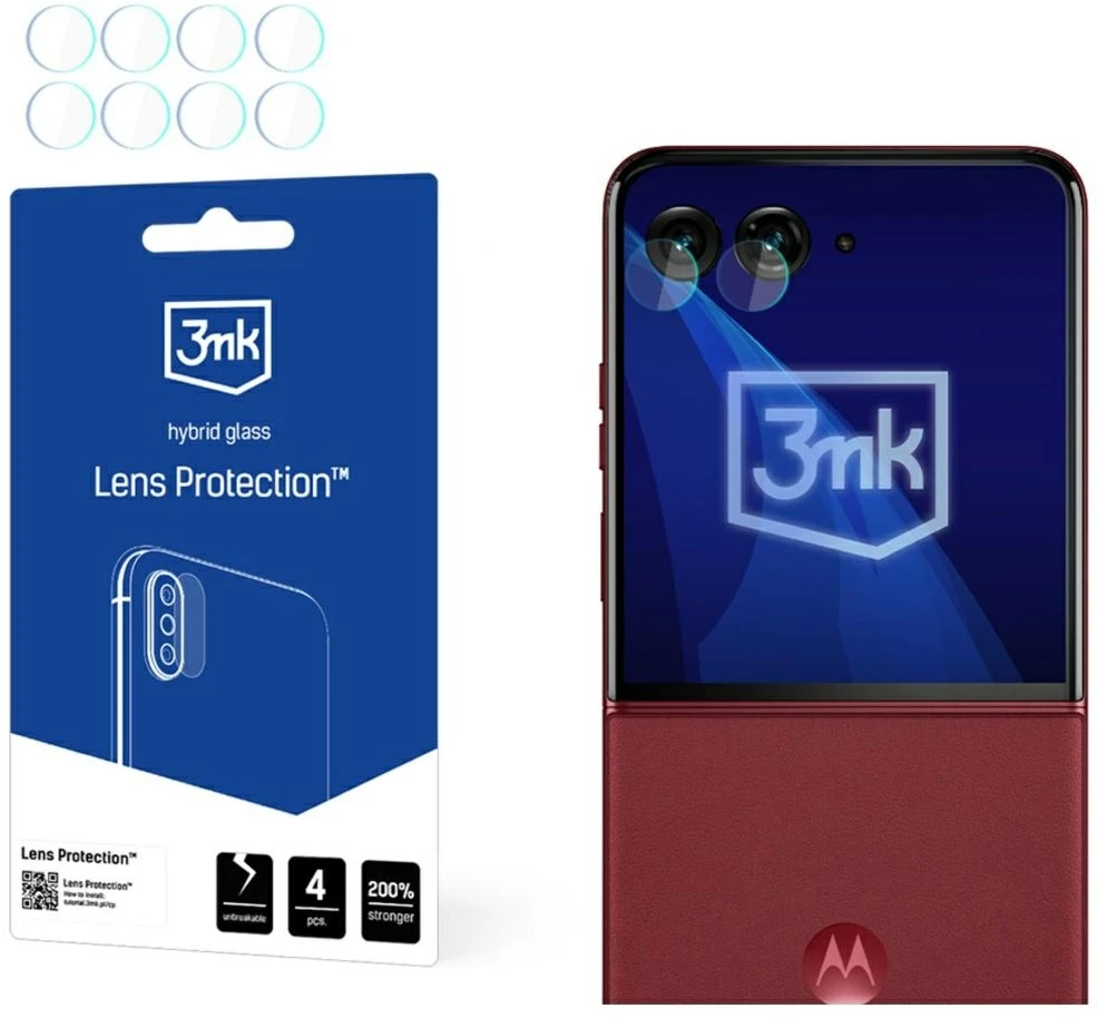 3Mk Protection 3mk Objektyvo apsaugos stiklas fotoaparatui Motorola Razr 60 Ultra