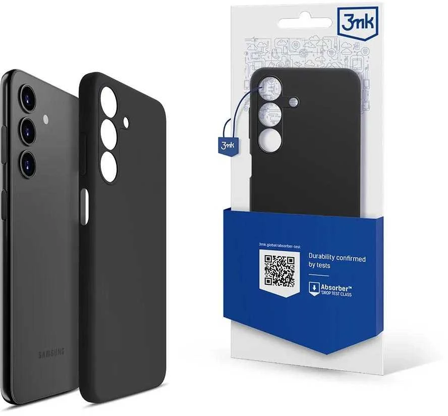 3MK Silicone Dėklas Samsung Galaxy A24 4G A245 juodos spalvos