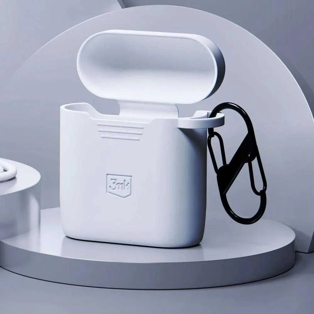 3MK Silicon dėklas AirPods 2nd gen+ karabinui