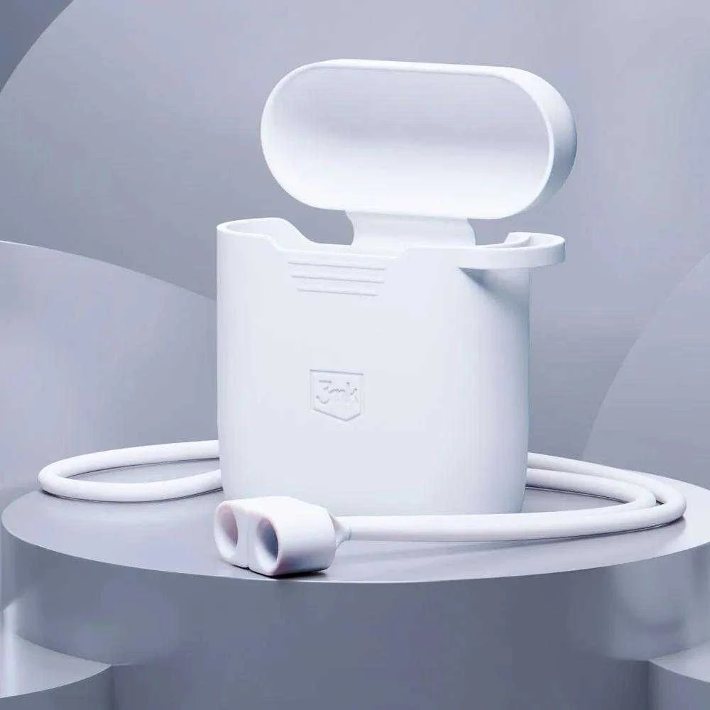 3MK Silicon dėklas AirPods 2nd gen+ karabinui