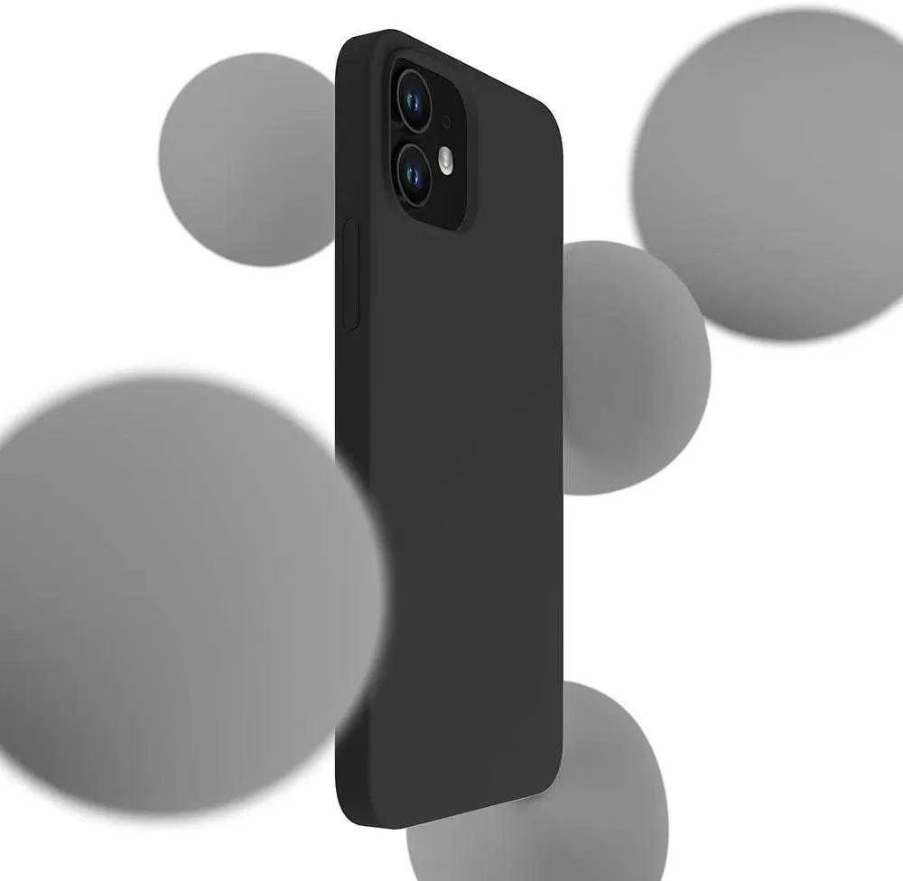 3mk silikoninis Apple iPhone 12 mini - dėklas telefonui juodos spalvos