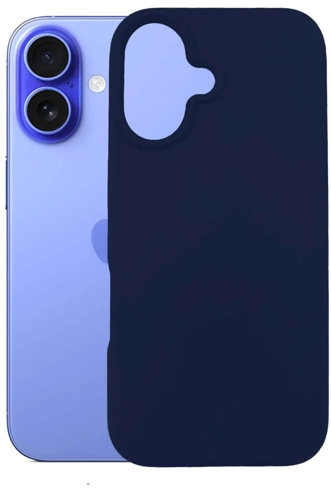 3MK silikoninis dėklas Apple iPhone 16 Plus 6.7" tamsiai mėlynas