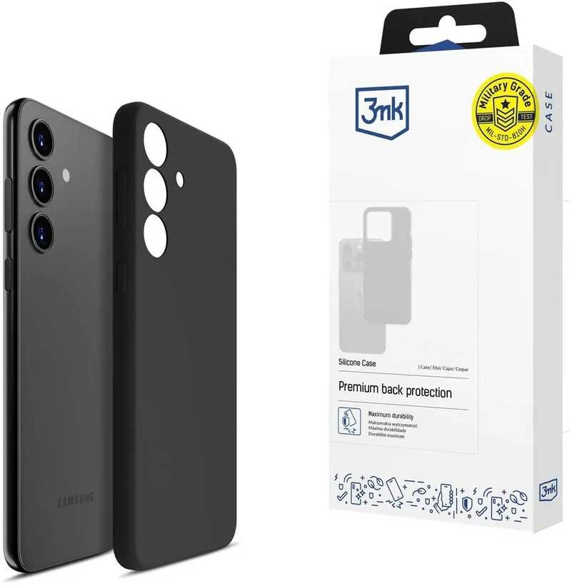 3mk silikoninis Samsung Galaxy S24 Plus - dėklas telefonui juodos spalvos