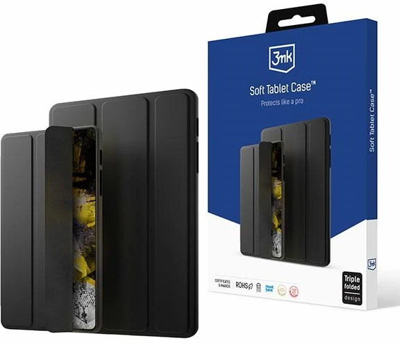 3MK Soft Planšetė Dėklas iPad Pro 12.9″ 4/5/6 gen juodos spalvos