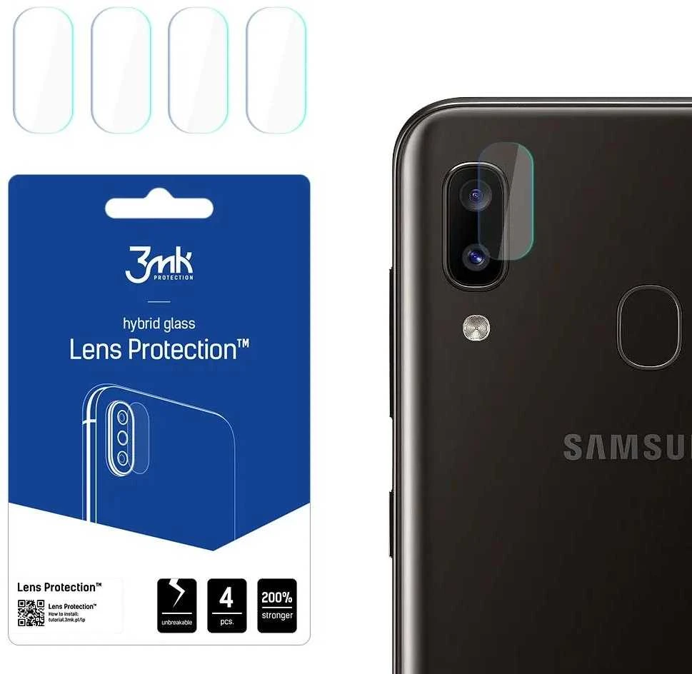 3MK objektyvo apsauga „Samsung A202 A20e Hybrid“ stiklo skirtukai kamerai, 4 dalys