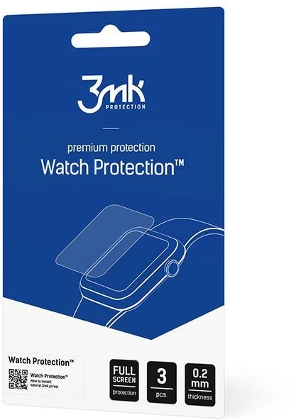 Plėvelė 3MK ARC laikrodžio viso ekrano funkcija, skirta Apple Watch 10 46 mm
