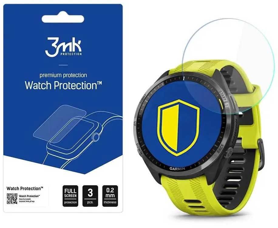 3MK plėvelė ARC Garmin Forerunner 965Fullscreen plėvelė