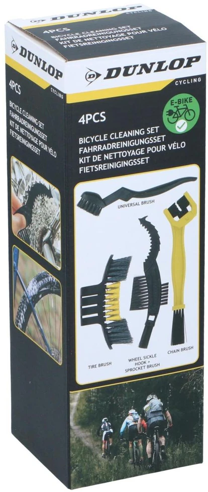 4 DALIŲ DVIRAČIO VALYMO ŠEPEČIŲ RINKINYS DUNLOP 436180