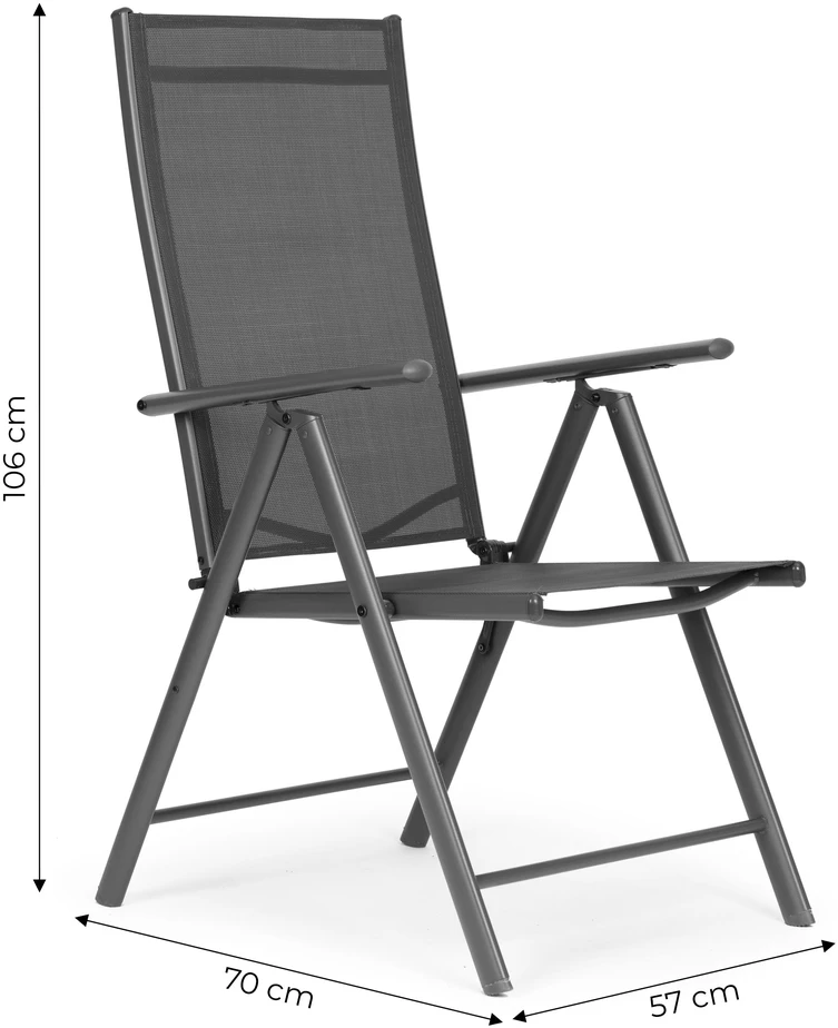 MultiGarden Sulankstomas sodo kėdžių komplektas 70x57x106 cm