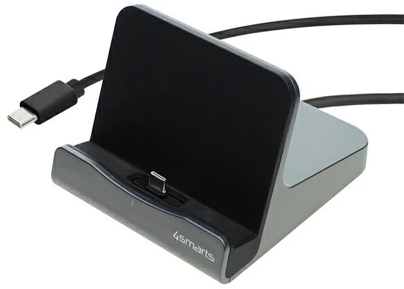 4smarts planšetinių kompiuterių prijungimo stotelė VoltDock USB-C 60W Gunmetal 462261