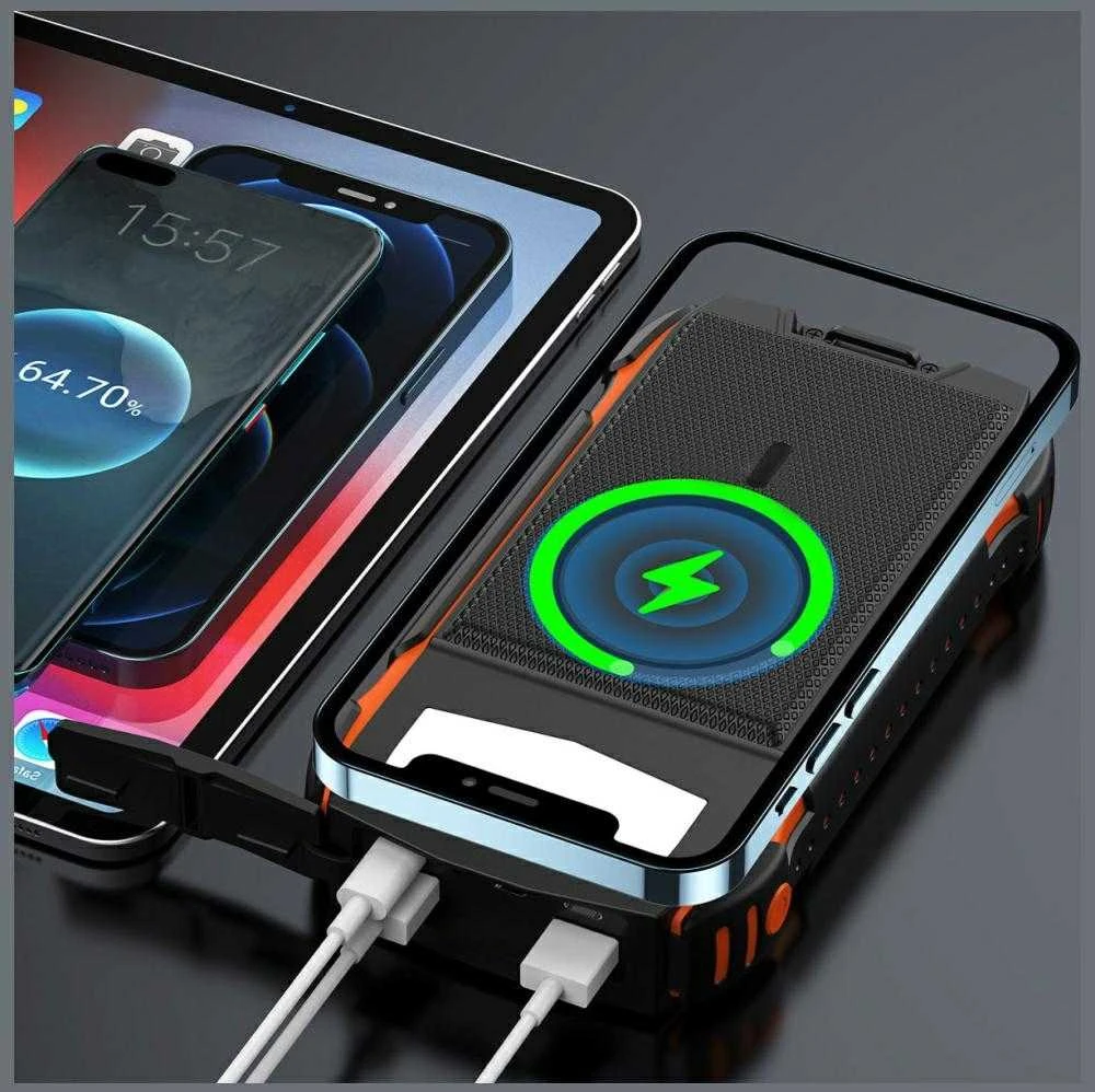 4Smarts Solar Power Bank Rugged TitanPack UltiMag 20000mAh juodas (juodas)