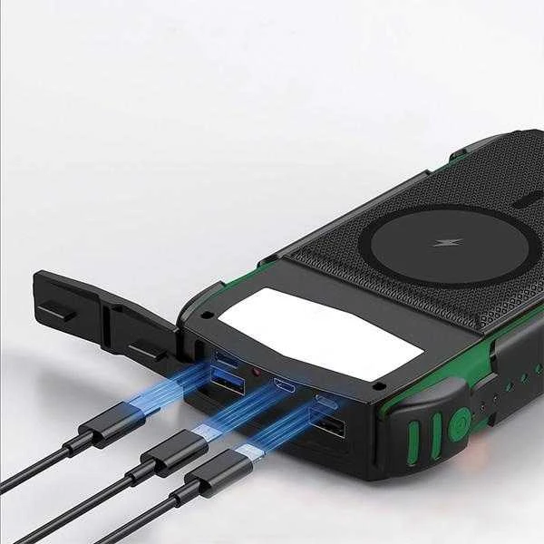 4Smarts Solar Power Bank Rugged TitanPack UltiMag 20000mAh Žalias ( Žalias)