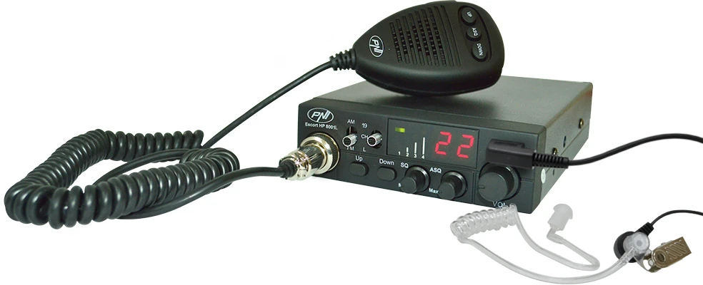 6 kontaktų mikrofonas su metaline dalimi PNI radijo stotelėms Escort HP 8000/8001/8024/9000/9001 / 8000L / 8001L