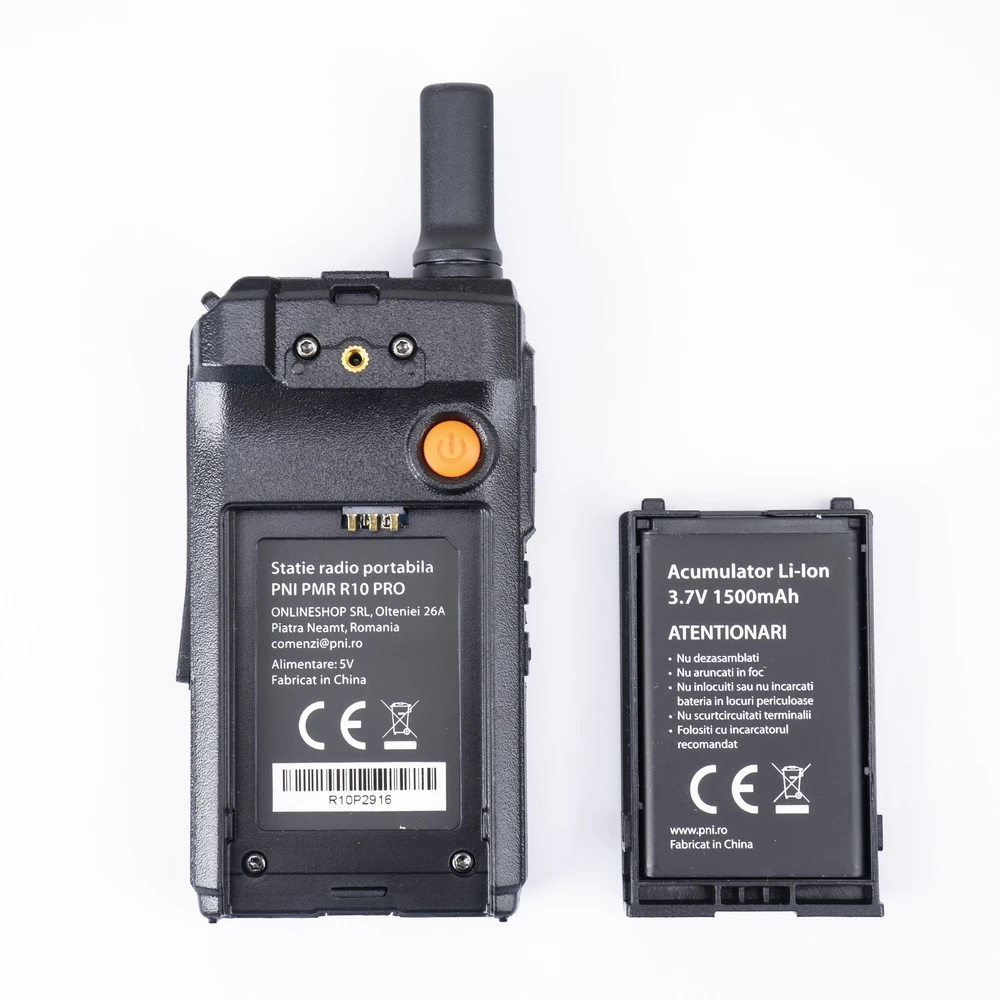 6 nešiojamų radijo stotelių rinkinys PNI PMR R10 PRO, 446MHz, 0.5W, 16 programuojamų kanalų, 16 PMR ir 50 CTCSS bei 104 DCS tonų, Monitorius, Nuskaitymas