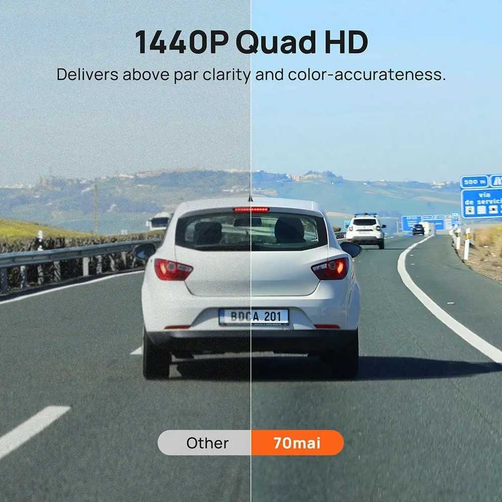 70mai vaizdo registratorius A400 QHD dramblio kaulo spalvos