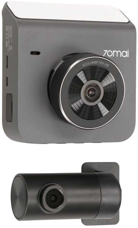 70mail Dash Cam A400 QHD + Rear Cam RC09 Set Pilkas