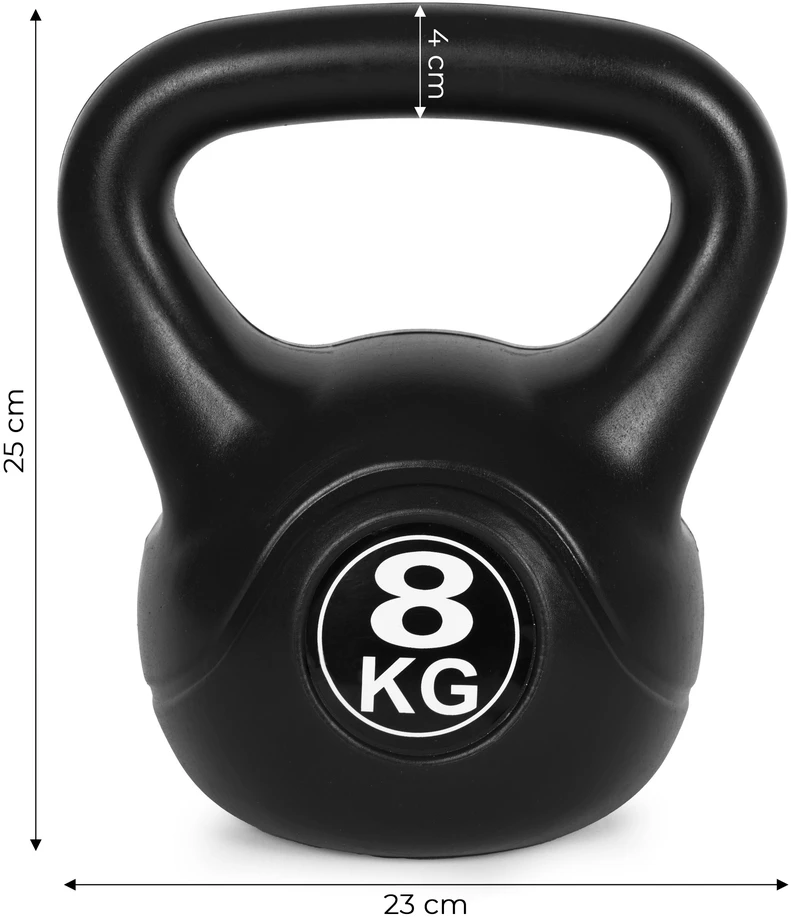 Kettlebell 8kg, treniruoklis, hantelis, svarmuo, ModernHome