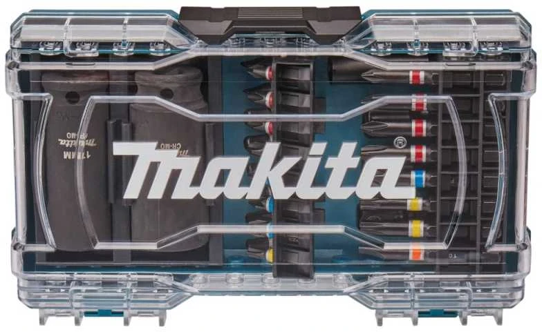 Grąžtas Makita 30 vnt. antgalių rinkiniai vitrininėje dėžėje E-07060