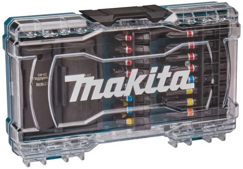 Grąžtas Makita 30 vnt. antgalių rinkiniai vitrininėje dėžėje E-07060