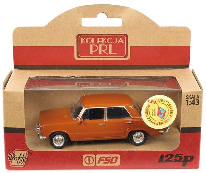 Daffi Carm Modeliukas 1:43, FIAT 125P PRL, rudos spalvos