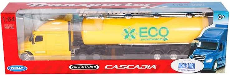 Carm Modeliukas 1:64, CASCADIA Freightleiner, tanker, geltonos spalvos