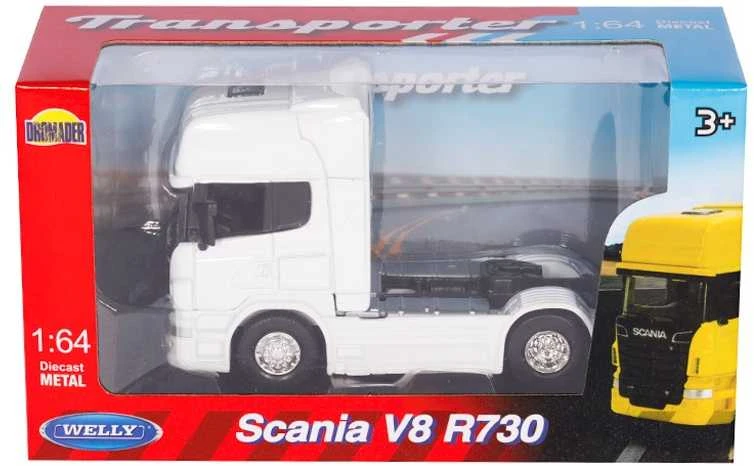 Carm Modeliukas 1:64, SCANIA V8 R730, tractor, baltos spalvos