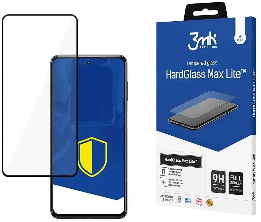 3MK HardGlass Max Lite Samsung Galaxy M54 M546 juodas viso ekrano stiklas Lite