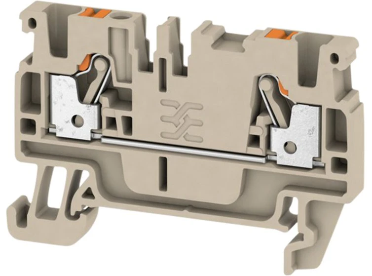 A2C 2.5 gnybtas Push-IN, 2CO, 2.5 mm², 800 V, 24 A, smėlio spalvos, Weidmuller