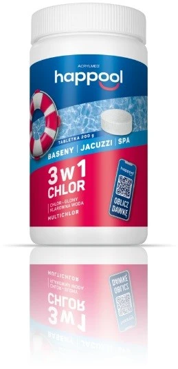 Daugiafunkcinės chloro išskyrimo tabletės „Acrylmed MULTICHLOR“ 20 g - 1kg