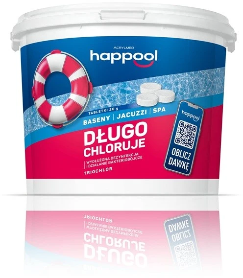 Acrylmed TRIOCHLOR lėtai atpalaiduojančio chloro tabletės, 20 g / 3kg
