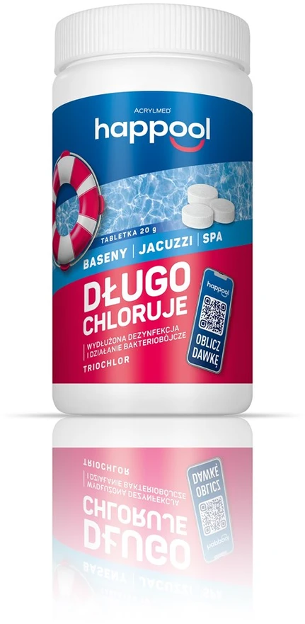 Acrylmed TRIOCHLOR lėtai atpalaiduojančio chloro tabletės, 1kg
