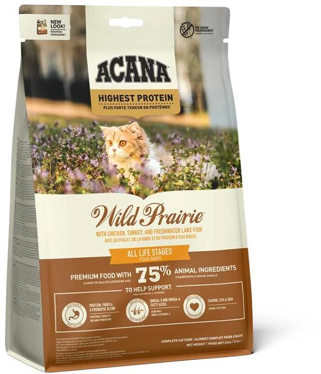 Acana Wild Prairie Cat sausas maistas katėms, 340g