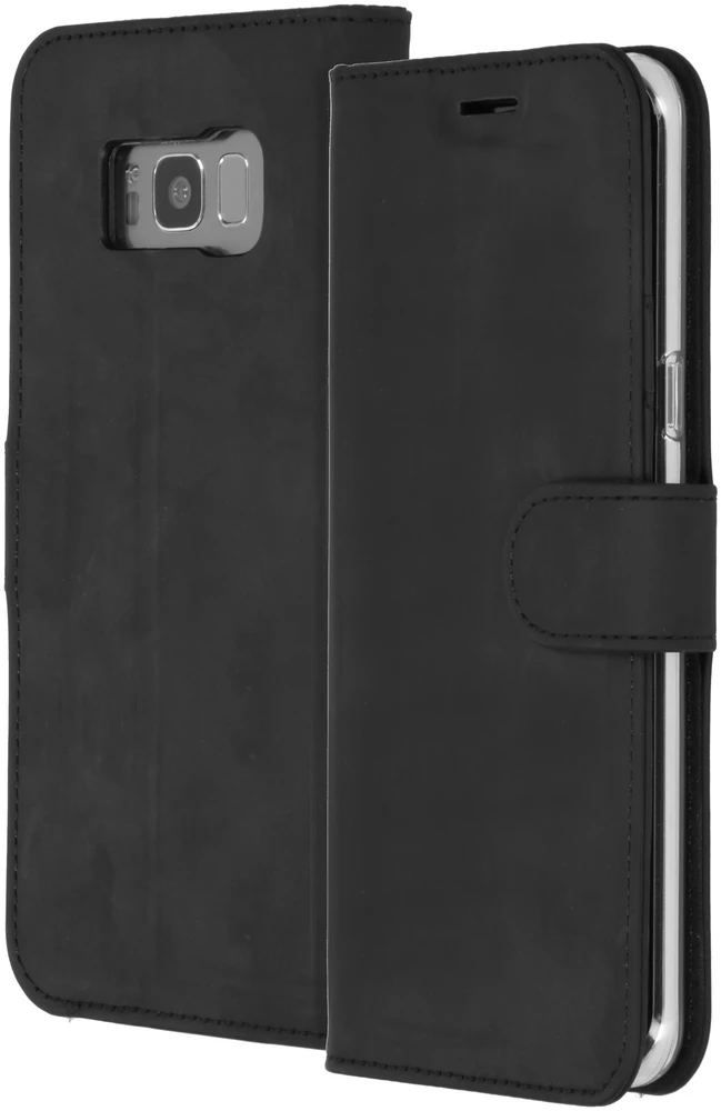 Accezz piniginės tipo TPU atverčiamas dėklas, skirtas Samsung Galaxy S8 Plus – juodas