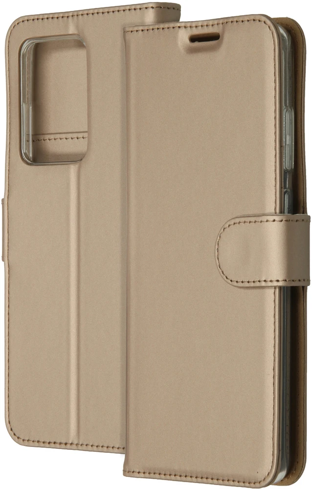 Accezz piniginės tipo TPU atverčiamas dėklas, skirtas Samsung Galaxy S20 Ultra – auksinis